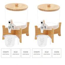 洗衣液分配器，0.7 加仑衣物柔顺剂分配器（适用于洗衣房整理），丙烯酸液体洗衣液分配器（带龙头）、洗涤剂容器、量杯 - 彩色 - 查看 10