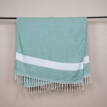 1 件土耳其沙滩巾大泳池毛巾速干无沙吸水旅行毛巾，适用于酒店海滩、沙滩必需品、沙滩配件、泳池浮板