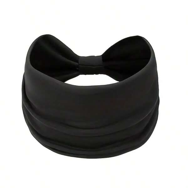 1 pieza Diadema ancha y elástica para mujer - Diadema antideslizante para yoga, deporte y estilo bohemio, nudo grueso adecuado para todo tipo de cabello, accesorio de cabello multifuncional con diseño antideslizante, accesorios de moda para el cabello, diademas clásicas