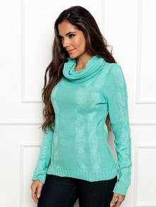 Women Sweaters - Azul menta - Ver 2