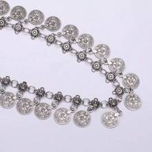 1 peça de corrente de cintura com pingente de metal estilo boho retrô vintage
