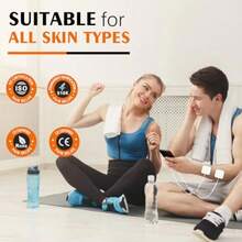 GEOXS24PCS TENS Unit Replacement Pads 2X2 Latex Free Electrodes Compatible With TENS Machine Use 2mm Pin Connector Lead Wires Such As AUVON TENS TENS 7000 Etekcity Nicwell Care Tenszs3li - White - View 5