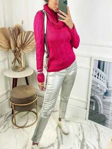 Women Sweaters - Rosa Fucsia - Ver 4