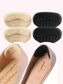 2 Pairs Shoe Heel Anti-Slip Grips Stickers, High Heels Heel Protectors Anti-Wear Cushion Pad, Shoe Size Reducer