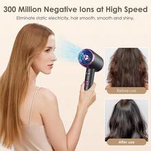 五合一吹风机，带扩散器，大功率吹风机，男女通用，快速干发，带风嘴，适合家庭、沙龙、旅行、送礼、节日使用，包含3个梳子和吹风机支架，灰色、白色、绿色、粉色、红色