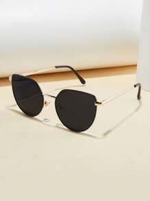 1 pièce Lunettes de mode pour hommes Nouvel été Style rétro classique Monture œil de chat large Accessoires de haute qualité Style de rue Cadeaux Convient pour l'extérieur, la randonnée, les vacances, la pêche, les représentations, les fêtes, les rassemblements
