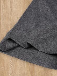 Spring Tops Women's Cute Bear Pattern Zipper T-Shirt - 180g Milk Yarn, Medium Stretch Casual Short Sleeve Round Neck Top Spring Summer Autumn Loose And Comfortable Summer - Đen và xám - Xem 5