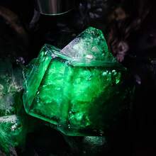 1 Set Stunning Green Fluorite Cube Collection - Belize Style, Elegant Crystal Decor, Suitable For Holiday Gifts, Unique Christmas, Thanksgiving, Valentine's Day Crystal Display And Collection, Unique Crystal Decoration For Home And Office - 400-500G - Xem 4
