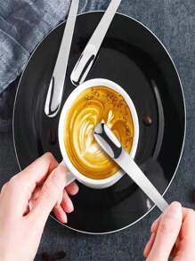 2/4/6/8/10/12pcs Coffee Spoons, Stainless Steel Flat Spoon For Dessert, Small Coffee Scoop, Coffee Stirring Spoon, Bar Spoon, Kitchen Flatware, For Home Restaurant Coffee Shop Party, Flatware