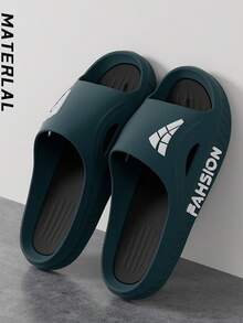 男士夏季拖鞋时尚防滑加厚耐磨透气家居拖鞋户外凉鞋休闲系带人字拖洗澡鞋 - 彩色 - 查看 2