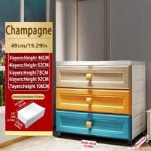 加厚儿童储物柜，带抽屉，可收纳塑料玩具和衣物