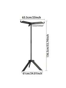 1 件 360 度可旋转折叠晾衣架 - 独立节省空间收纳架，带挂钩，耐用塑料多功能收纳，适用于卧室、厨房、阳台、室内外使用，多用途衣架，现代实用的设计