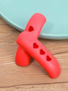 硅胶手柄套装，采用新颖的心形设计，内置阻燃防滑装置，保护厨房水槽手柄。 - 彩色 - 查看 7