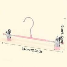 50 pezzi Grucce per pantaloni in acciaio inossidabile con fermagli regolabili, inodore e facili da usare, rastrelliera in metallo per asciugatura, gruccia per pantaloni rivestita in plastica, portapantaloni invisibile per uso domestico con fermaglio per biancheria intima, gruccia per pantaloni, abiti, sciarpe e gancio antiscivolo resistente, adatto per bagno, camera da letto, armadio, dormitorio