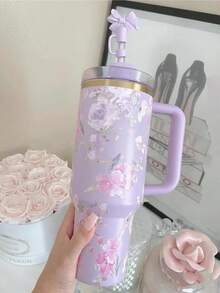 STANLEYQuencherH2.0 Tumbler With Handle And Straw 40 Oz | Flowstate3-Position Lid | Cup Holder Compatible For Travel | Insulated Stainless Steel Cup - Màu tím  Violet - Xem 4