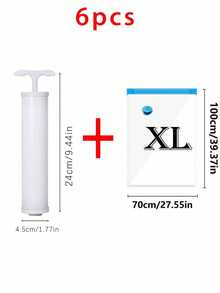 8pcs/Set Reusable Vacuum Compression Storage Bags, Space Saver Bags For Travel, Clothes, Bedding, Suitable For Coats, Shirts, Blankets, Pants, Home, Dorm, Closet, Bedroom, Bathroom, Travel Accessories, Back To School - Multicolor - View 26