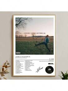 1 pieza sin marco, póster del famoso cantante de música country estadounidense, impresiones en lienzo de la lista de éxitos populares, gira estadounidense por el desamor, arte de pared para fans, pintura de arte para regalo, para dormitorio, sala de estar, decoración de pared, decoración del hogar y el dormitorio