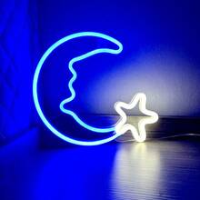 1 件霓虹灯火焰、火箭、牛头、外星人、欢迎霓虹灯，电池或 USB 供电 LED 装饰灯，11x7.36x0.7 英寸（28x18.7x1.8 厘米），适用于桌面、墙面装饰、游戏室、女孩卧室、宿舍、酒吧、庭院、露营、周年纪念、情人节生日派对、节日礼物、万圣节、圣诞节 - 白色 - 查看 61