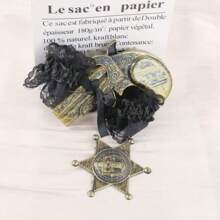 2/3 件海盗主题派对蕾丝腿吊袜带，性感服装配饰 - 万圣节摄影道具 - 彩色 - 查看 11