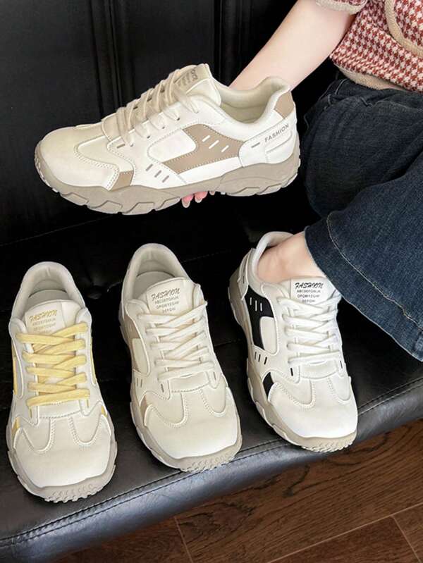 Damen Lässig Schuhe, Laufschuhe, rutschfeste strapazierfähige Wanderschuhe, vielseitige Lässig Schuhe mit dicker Sohle