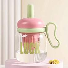 1pc 780ml/26.37oz Water Bottle, Large Capacity, Tea Infuser, Shatterproof, Heat-Resistant, Portable, Suitable For Students & Office, Summer - Multicolor - View 11