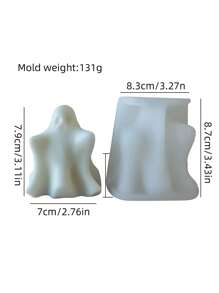 3D万圣节可爱小鬼系列香薰蜡烛硅胶模具，独特的万圣节礼物和装饰品，适用于手工艺术创作、室内DIY装饰、香薰蜡烛制作、香皂制作、树脂浇注。具有耐高温、可重复使用等特点。