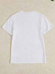 1Pcs,2026,Glimmora Women's Casual Floral Print Round Neck Short Sleeve T-Shirt, Summer,Vintage Summer Tops For Women - 白色 3 - 查看 2