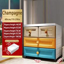 加厚儿童储物柜，带抽屉，可收纳塑料玩具和衣物