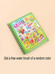 Reusable Coloring Book, Magic Water Drawing Book Painting Drawing Toys Sensory Early Education Toys For Kids - Multicolor - View 14