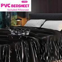 Oil-Proof Adult Flat Sheet Play Cover PVC Bedding Sheet Prevent Old People Or Children Wetting The Bed Urinary Cushion Plastic Adult Waterproof EVA Game Vinyl Mattress Cover Plastic Full Queen King Bed