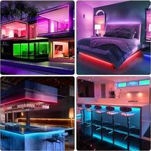 KEELIXIN 65.6ft LED Lights For Bedroom, Music Sync RGB LED Strip Lights With APP & Remote Control, Luces LED Para Cuarto, Bluetooth LED Lights For Room, Home Decoration - 130ft - View 4
