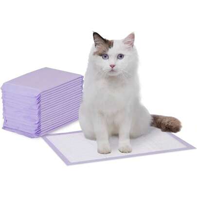 Almohadillas para orina de gato, paquete de 40, ajuste universal para caja de arena, control de olores con fragancia fresca