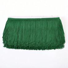 4 Inches Polyester Fringe Trim Lace Tassel Fringe Trimming For Latin Dress Stage Clothes Lamp Shade Decoration DIY