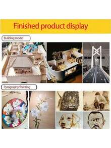 5/12/26pcs 6x4in Plywood Craft Sheets: Versatile & Precise For DIY, Wood Burning, CNC Projects - Wooden