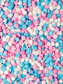 3.52oz/100g Vibrant Multicolour Cake Sprinkles Cake Decoration Heart Shape, Circle Shape,Baking Decorations For Wedding Desserts, Ice-Cream,Lollipop,Donuts & Pastry Decorating Supplies,For Decoration Only - Multicolor - View 13