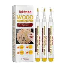 Jakehoe Woodworking Drawing Pen Woodworking Burning Pen Wood Soldering Brush Painting Focus Pen Wood Mark Number - 1 - View 1