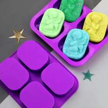 1pc/ Customized Silicone Angel Soap Mold, Hand-Made Soap 4 Sets, Beautiful Male And Female Angel-Shaped Cake Molds, Soft Clay