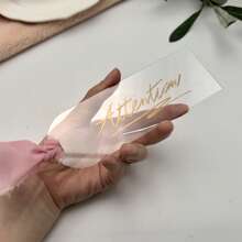 10pcs/20pcs 15*5cm Transparent Acrylic Arched Blank Placecards, Name Cards For Weddings, Party & Dining Table Decor