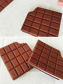 1 Set Chocolate Themed Stationery Gift Set With Notepad, Ballpoint Pen, Eraser, Back To School Supplies