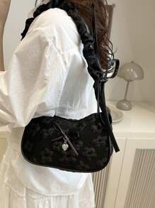 Plain Cloud Pleated Minimalist Fashion Shoulder Bag