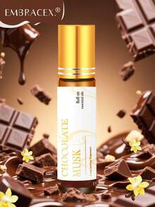 EMBRACEX. 10ml Chocolate Vanilla Essential Oil Roll-On Bottle - Chocolate Musk Fragrance Oil, Intimate Musk Scent, Suitable For Women | Long-Lasting Aroma, Suitable For Diffusers, Humidifiers And Candle Making | Leather Care, Car Air Freshener | Ideal For Daily Use | Women's Gift, Home Decor