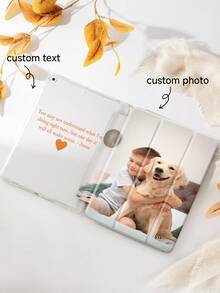 Funda personalizada para tableta compatible con iPad (A16) de 11.a generación de 2025, iPad de 10.a generación, iPad Mini 4/5/6/7, de 10.9/9.7 pulgadas, carcasa impresa personalizada por ambos lados, funda para tableta compatible con Samsung Galaxy Tab A9 Plus, Samsung Galaxy Tab S6 Lite de 10.4 pulgadas, funda plegable, ranura para bolígrafo incorporada, admite suspender/activar - Multicolor - Ver 3