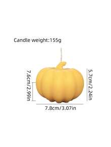1 件手工制作的万圣节南瓜形蜡烛，装饰蜡烛，香薰蜡烛，适用于家居装饰、壁炉、房间、客厅、中心装饰、办公室、节日礼物 - 彩色 - 查看 6