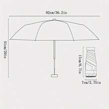 1 pezzo Mini parasole da esterno, anti-UV, ultra leggero, ombrello pieghevole a 5 pieghe, parasole pieghevole piccolo da donna/uomo, anti-UV, impermeabile, portatile, tascabile, ombrello da viaggio, scelta primavera/estate, regali per damigelle, per casa, camera da letto, spiaggia, viaggio, per uomo, per donna, vacanza, oggetti carini - Multicolore - Visualizzare 6