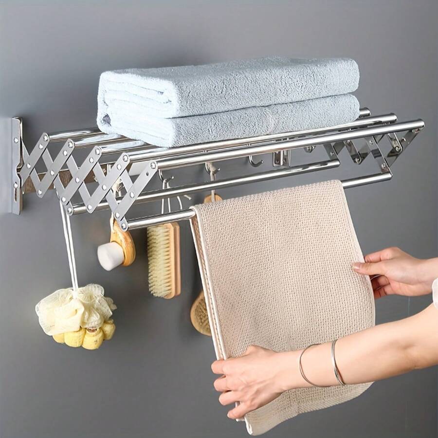 Telescopic Clothes Drying Racks - 31.5 Inches / 80 Centimeters - View 1