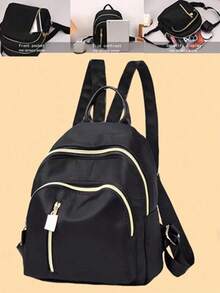 Women Fashion Backpacks - Black - View 1