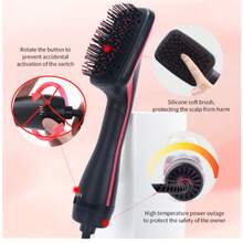 Multi-Functional 1-Step Hot Air Brush, Fully Automatic Hair Straightener, Hot Air Brush, Safe To Use, Gift Set