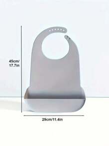 1Pc, Kitchen Adult Bibs For Men, Women, Silicone Food Bib, Elderly Silicone Adjustable Bib, Washable Adult Bibs With Crumb Catche, Eating Large Adult Feeding Bib, Waterproof Three-Dimensional Dirty Food Bib, Saliva Pocket Free Wash, Accessories,Bag,Organizer,Storage