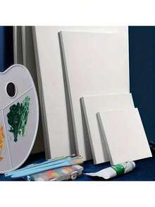 3, 4, 5 Multi-Size Canvas Frames, Wooden Frames With Pure Cotton Canvas, Solid Wood Frames, Stable And Durable, Exquisite Craftsmanship, Acrylic Painting, Watercolor And Tempera Art Colors Are Bright And Long-Lasting, Art Canvas Board, Solid Wood Frame, Stable And Durable - Professional, Beginner Art Supplies | Blank Canvas Board | Smooth Texture, Canvas Frame With Canvas - Special Linen Canvas Frame - Blank Inner Frame - Texture Painting Acrylic Canvas Board - Canvas Frame - Canvas Solid Wood Strip Painting Material - Blank Hand-Painted Acrylic Canvas For Beginners To Practice - Framed Canvas Frame - Canvas Linen - Pure Canvas Board - Acrylic Paint White Cloth Frame - Painting Tool With Cloth Board - Desktop Small Easel - Art Supplies - Sketch - Mini Easel Drawing Board Set - White - View 4