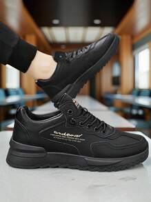 Modische Skateboard-Schuhe für Teenager, Lederobermaterial, wasserdicht, flache Sohle, rutschfest, verschleißfest, geeignet für Lässig sport, ganzjährig